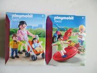 lot Playmobil 70421 et 70422  maman possette et enfants jeux et accessoires
