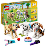 LEGO Creator 3 in 1 Adorable Dogs Set with Dachshund, Pug, Poodle Figures and 7