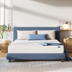 Avenco Matelas 140×190, Épaisseur 20 cm, Matelas à Ressorts Ensachés Indépendant, Matelas de Lit d'Adulte et d'enfant, Confort 3 Zone, Mousse de Haute Densité, Matelas 2 Personne, Confort Mi-Ferme