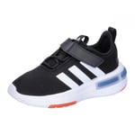 adidas Racer TR23 Hook and Loop Shoes Kids Running, core Black/Cloud White/Solar red, 2.5 UK