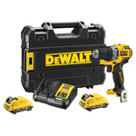 Dewalt DCD701D2 12V XR Brushless Drill Driver 2 x 2.0Ah Battery Charger & Case