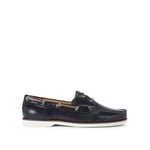 KG Kurt Geiger Mens Leather Venice Boat Shoes - Navy Leather (archived) - Size UK 6