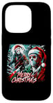 iPhone 14 Pro Merry Christmas Festive Slasher Candy Cane Menace Case