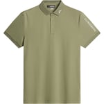 J.Lindeberg Tour Tech Golf Polo T-skjorte Herre - Grønn - str. S