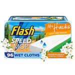 Flash Speedmop Wet Floor Cleaning Wipes x96, Flash Speed Mop Refill Wipes, Orange Blossom & Coastal Cypress, Mrs Hinch's Vacay Vibes, Floor Cleaner Mop