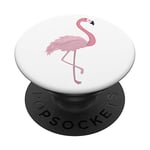 Pink Flamingo Print Cellphone Holder Hand Pop Out Phone Knob PopSockets PopGrip: Swappable Grip for Phones & Tablets