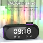 (Black) Digital Alarm Clock Radio For Bedroom Bedside FM Clocks With