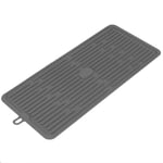 Primematik - Tapis de séchage vaisselle en Silicone 446x203 mm gris