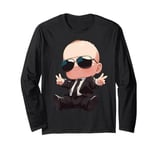 Baby Birthday Party Gift Boy Girl Toddler Like A Boss Kids Long Sleeve T-Shirt