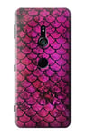 Pink Mermaid Fish Scale Case Cover For Sony Xperia XZ3