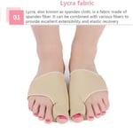 1pair Toe Separator Hallux Valgus Bunion Corrector Orthotics B Complexion 39-40