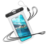 YOSH Waterproof Phone Pouch [Borderless Design], IPX8 Waterproof Phone Case for Swimming, Underwater Phone Case for iPhone 16 15 14 Plus 13 Pro Max 12 11, Samsung S24 S23 S22, Xiaomi 14 Pro up to 7.2"