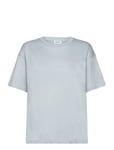 Loose Fit Tee Designers T-shirts & Tops Short-sleeved Blue Filippa K
