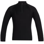 ICEBREAKER Kids 260 Tech Ls Half Zip Noir 10 ans 2025 - *prix inclut le code EXTRA20