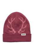 Antlers Kids Beanie Dark Creamy Rouge/Light Creamy Rouge Pink Bergans