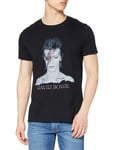 Rockoff Trade Men's David Bowie Aladdin Sane T-Shirt L Black