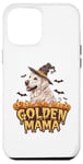 iPhone 12 Pro Max White English Cream Golden Retriever Golden Mama Halloween Case