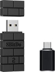 8 Bit Wireless Usb Adapter 2 With Otg Adapter Accessory Compatible With Oled Switch/Ns Switch/Ps5/Ps4/Pc/Raspberry Pi