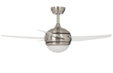 Argos Home Manhattan Ceiling Fan - Satin Nickel