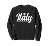 Italian Souvenirs Makes My Heart Skip A Beat I Love Italy Sweatshirt