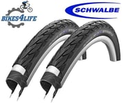 2/ Schwalbe Delta Cruiser Plus 700 x 28c Cycle Tyres & Schrader Tubes