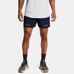 Short de training Project Rock Ultimate 13 cm pour homme Midnight Bleu Marine / Mod Gris M