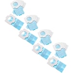 20x Sacs compatible avec Makita XLC02ZB, DCL181F aspirateur - papier, 11,8cm x 6cm bleu clair - Vhbw