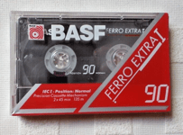 CASSETTE AUDIO K7 TAPE 1 CASSETTE VIERGE BASF FERRO EXTRA I 90 MINUTES NEUF (4)