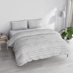 Italian Bed Linen PRINTED COLORS Duvet Cover Set, Made in Italy, Strands Taupe, Double