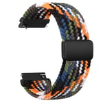 20 mm flätad sololoop för Garmin Vivoactive 5/3/3 musikbandarmband för Garmin VivoMove3/Trend/Sport Venu SQ/SQ2/2plus-rem Denim 20mm