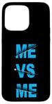 Coque pour iPhone 15 Pro Max Graphique bleu Me / Me