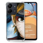 Cokitec Coque Renforcée pour Xiaomi Redmi 13C 4G Manga Naruto Blanc