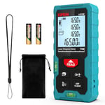 Kiprim 70m Laser Distance Measure High Accuracy 229ft LD70E Laser Tape Measure Compact Laser Measurement Tool with Larger Backlit LCD Display,ft/m/in Switching,Bubble Level