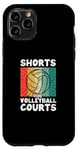 Coque pour iPhone 11 Pro Short et volley-ball Courts Beach Vball Outdoor Player Fan