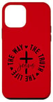 iPhone 12 mini The way. The truth. The life. Jesus. Christian God love. Case