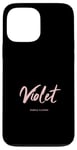 Coque pour iPhone 13 Pro Max Violet - « Fleur violette »