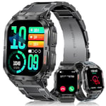 MEGALITH Smart Watch for Men Fitness: Tracker Sports Smartwatch for Android iOS Black - Blood Pressure Health Monitor - Bluetooth Answer/Make Call