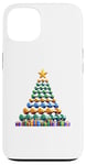 Coque pour iPhone 13 Christmas Tree Haltère Poids Haltérophile Gymnase