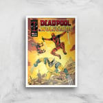 Deadpool & Wolverine Big Slow Motion Action Sequence Giclee Art Print - A2 - White Frame