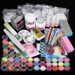 Kit Manucure Pro - b17110 - 42 Paillettes - Gel UV Acrylique