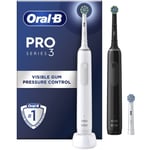 Oral-B Pro 3 Series 3 Duo Eltandborste Black/White