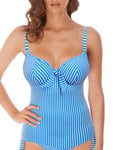 Freya Womens Beach Hut Tankini Top - Blue Polyamide - Size 38F