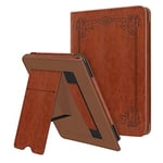 FINTIE Étui pour 6,8" Kindle Paperwhite (11e génération, modèle 2021), Coque de Protection Kickstand avec Fente pour Carte et dragonne, Veille/Réveil Automatique, Vintage Brown