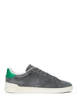 Ralph Lauren Heritage Court II Suede Trainers, Grey