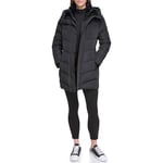 Calvin Klein Women's Long Down Puffer Jacket Down Coat, Black, S