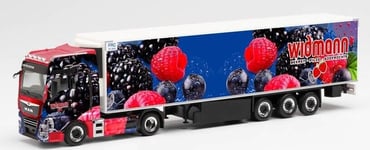 HERPA, MAN TGX XXL Euro 6c 4x2 avec remorque frigo 3 Essieux FRUIT WIDMANN, é...