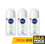 Nivea Frais Pure Femmes Déodorant Roll-On Alu-Free 50ml 3-pack