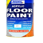 BEDEC ACRYLIC FLOOR PAINT WHITE 5L