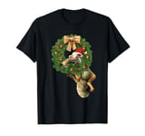 Ice Age Scrat Prehistoric Christmas Holiday Acorn Wreath T-Shirt