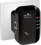 Répéteur WiFi Puissant 300Mbps Amplificateur WiFi Puissant 2.4GHz WiFi Range Booster WiFi Répéteur Extenseur sans Fil avec Port Ethernet, Protection WPS, RJ45, WiFi Extender WiFi Booster